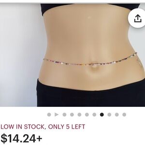 Colorful Beaded Waist Chains